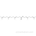 Ácido 4,8,12-tetradecatrienóico, 5,9,13-trimetil -, (57192370,2E) -3,7-dimetil-2,6-octadien-1-il éster, (57192371,4E, 8E) - CAS 51 -77-4